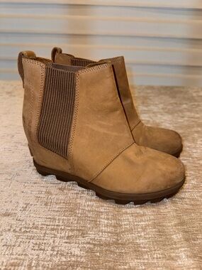 Sorel Chelsea Ankle Boots in Tan Leather 7